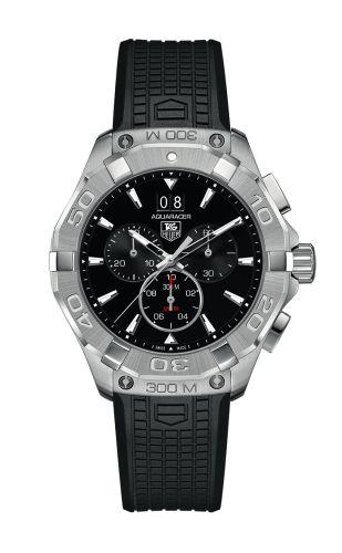 TAG Heuer Aquaracer 300M Quartz Chronograph 43 Stainless Steel / Black / Rubber